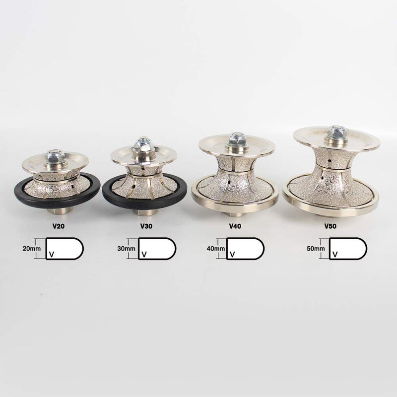 Raizi V50(2") Full Bullnose Diamond Hand Profiler/Router Bits with 5/8-11 Thread for Granite Countertop - Image 5